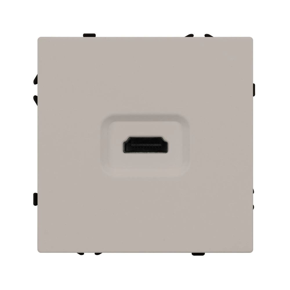 Механизм HDMI розетки SCT-NOBE-MHD1-SFPL-CA (Arlight, Кашемир) 061842