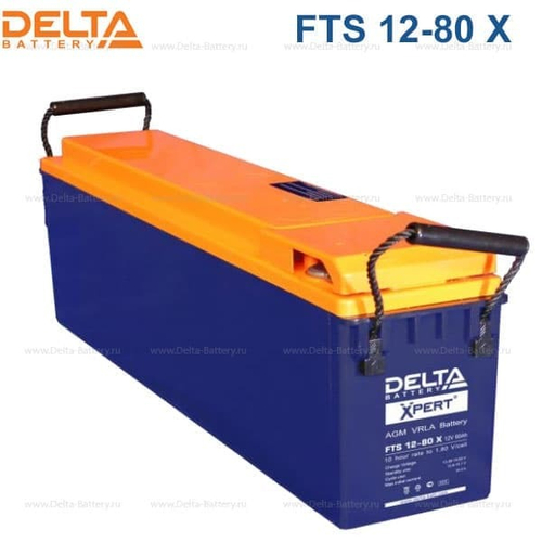Аккумуляторная батарея Delta FTS 12-80 X (12V / 80Ah)