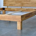 Кровать 200х200, Buona Vita, двуспальная, деревянная, из натурального дуба, Dipriz