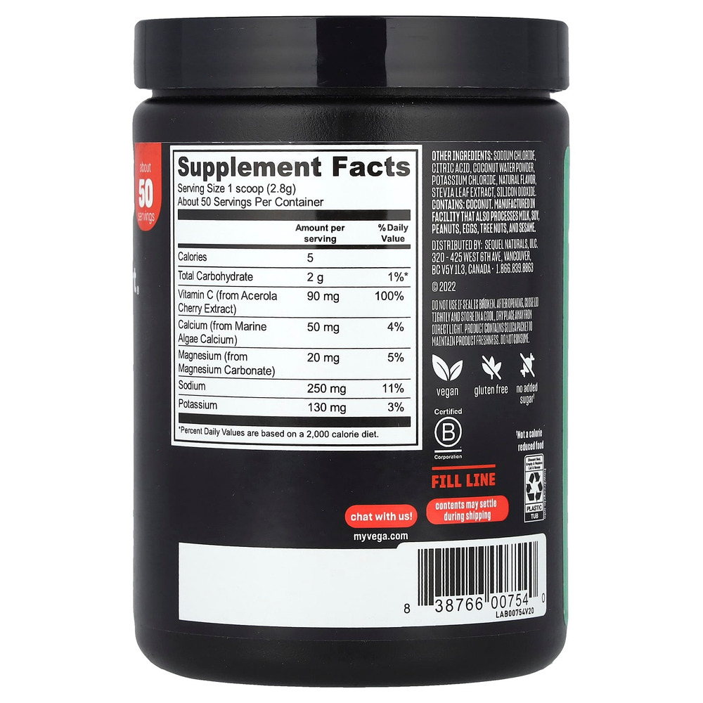 Vega, Sport, Восстановитель влаги, Лимон-лайм, 4,9 унц. (139 г)