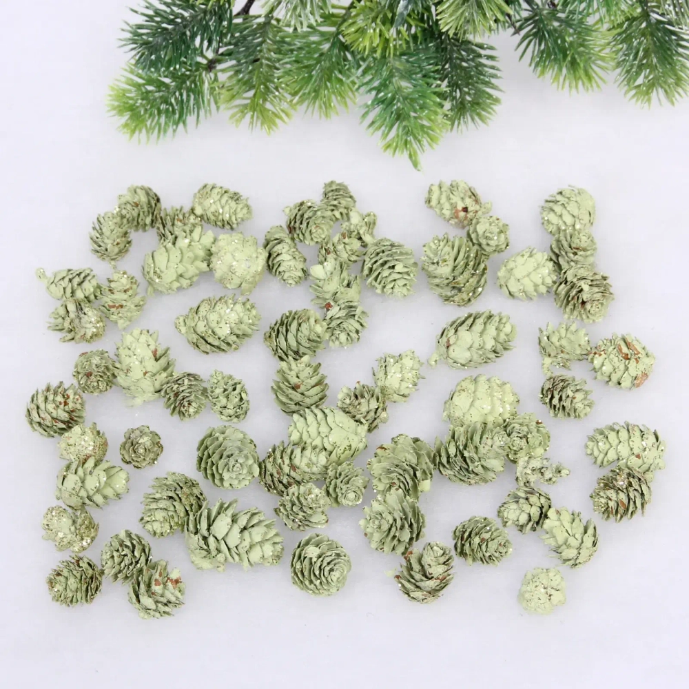 Композиция для декора «Лесное удовольствие» 11*11*14 см (150 гр), зелёный