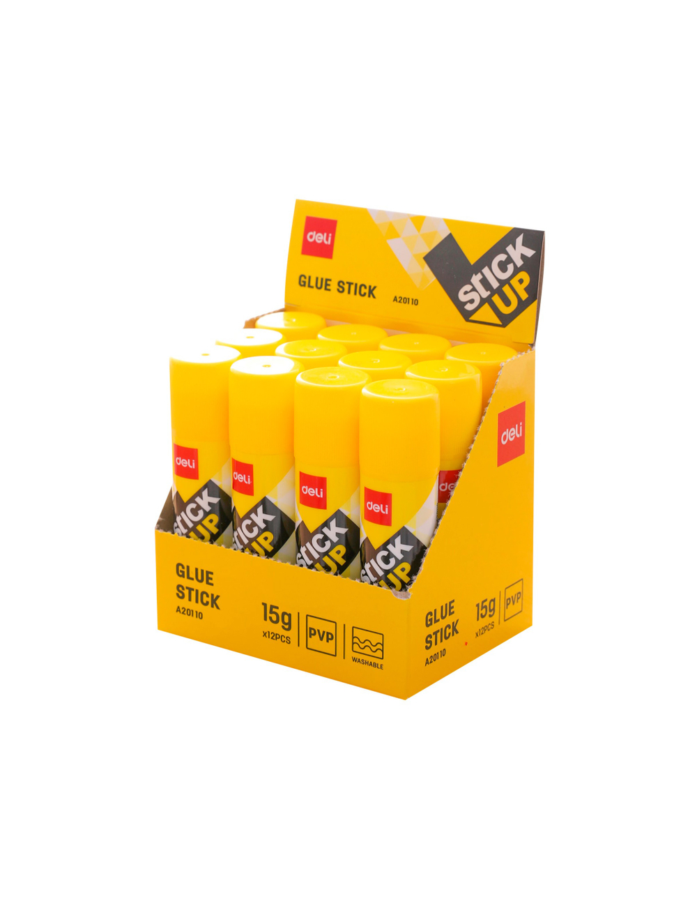 Клей-карандаш 15гр. ПВП Deli прозрачный усиленный E20110