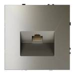 Розетка компьютерная встраиваемая VOLTUM S70 RJ45 кат.6, (шелк)