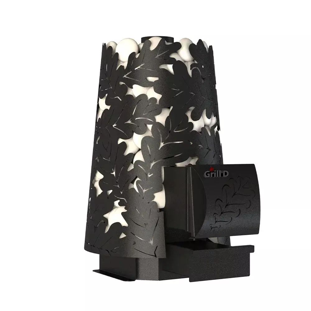 Дровяная банная печь Grill'D Dubravo Mini Long (дверца без стекла)