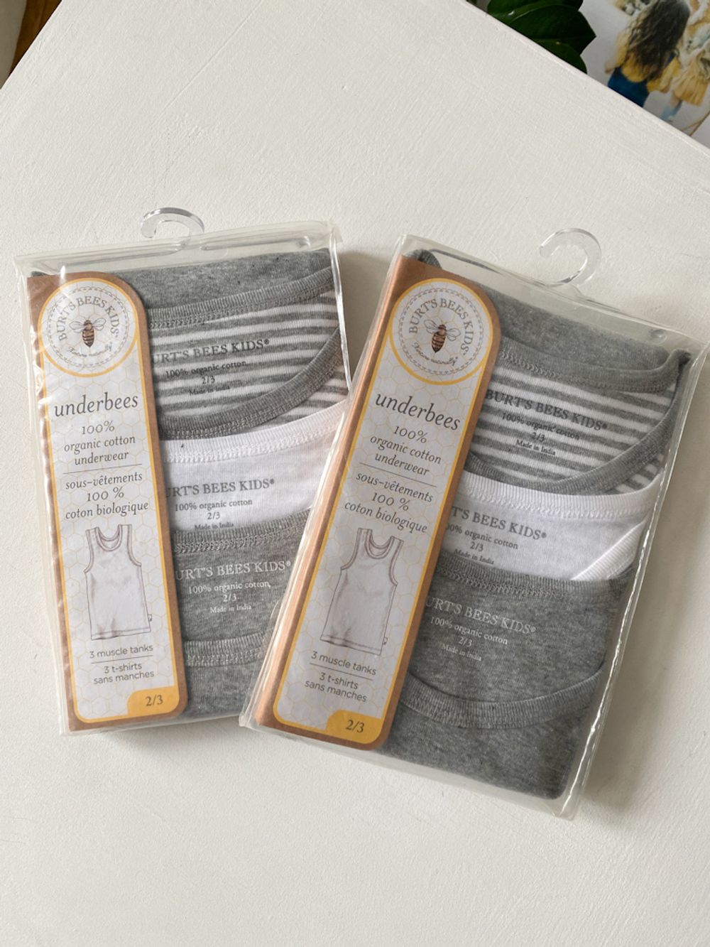 Новые хлопковые майки Burts Bees Kids, 98