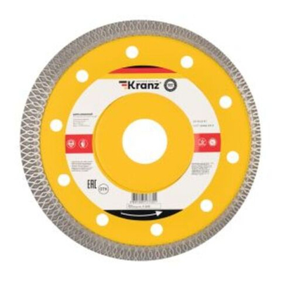 Диск алмазный отрезной ультратонкий 125x22,2x1,4x10 мм KRANZ