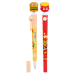 Ручка шариковая, Basir, синие чернила, гироскоп, серия "Фаст-Фуд", 36 шт