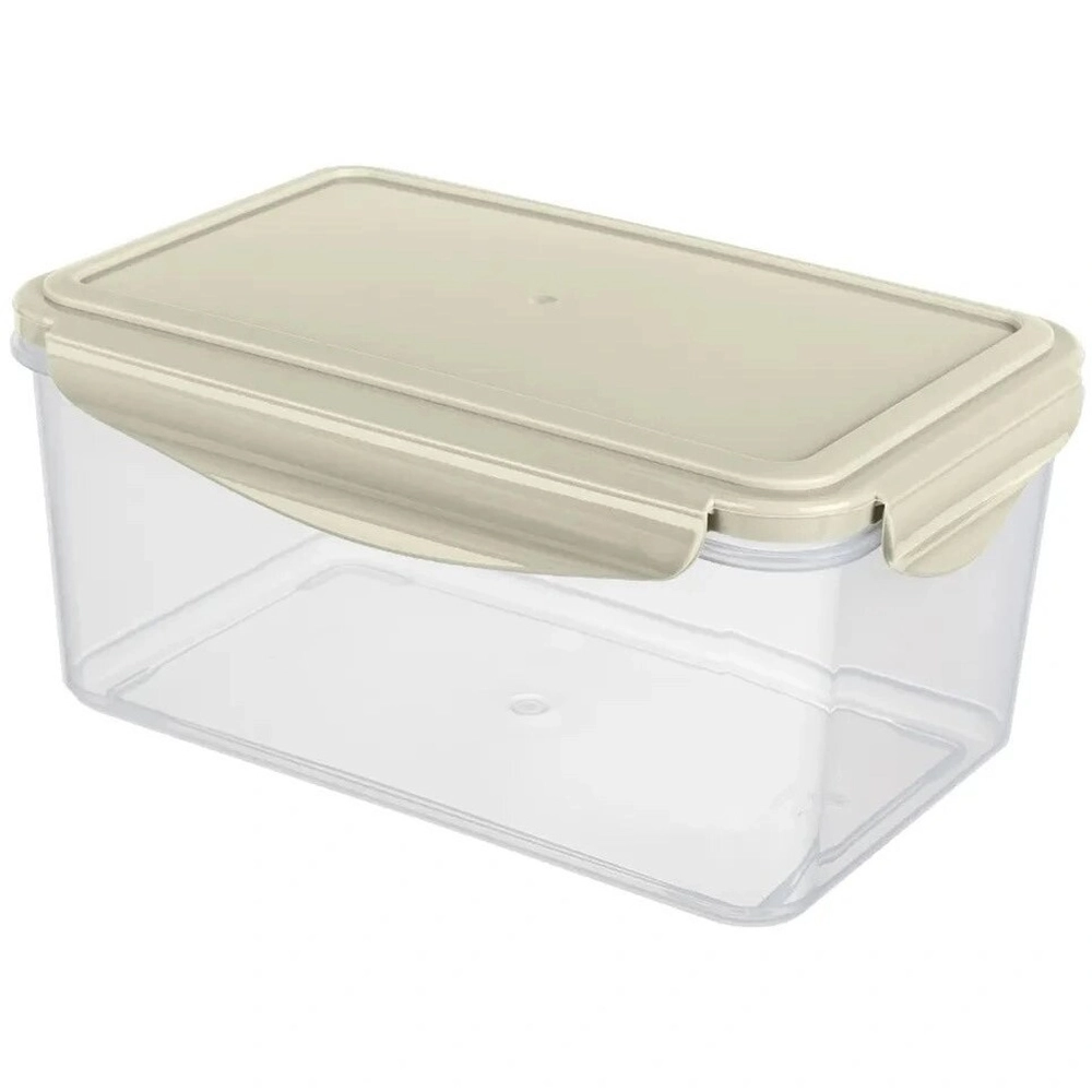 Контейнер для продуктов 1,6л «Smart lock» прямоугольный светло-серый 431129330