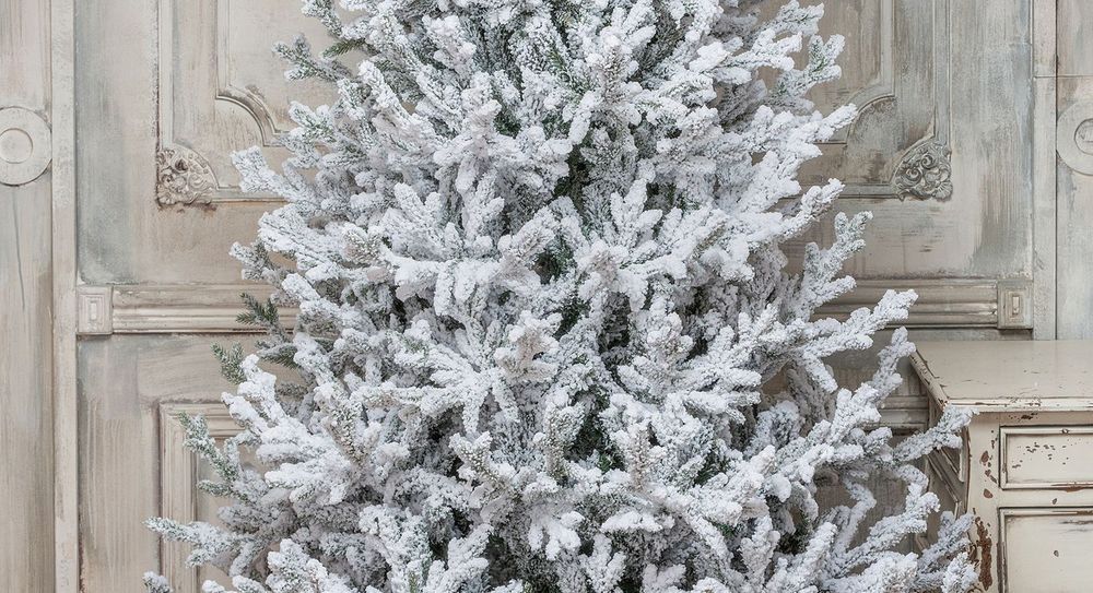 Ель заснеженная «Имперская» (Литая+пвх) 240 см / 2,4 м