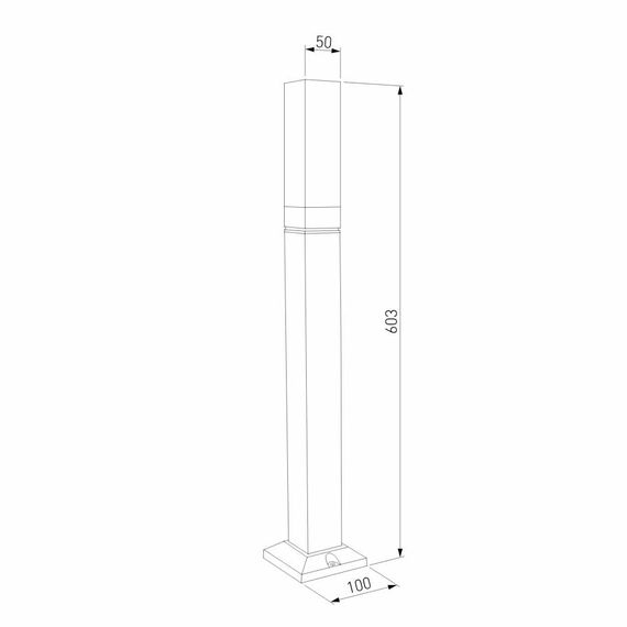 Уличный светодиодный светильник Elektrostandard 1537 Techno Led серый a052861