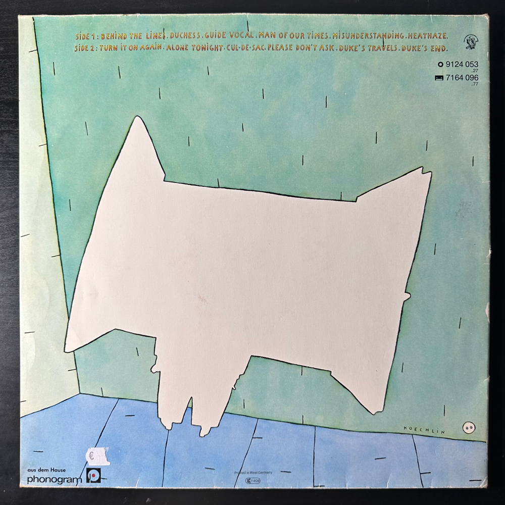 Genesis ‎– Duke (Германия 1980г.)