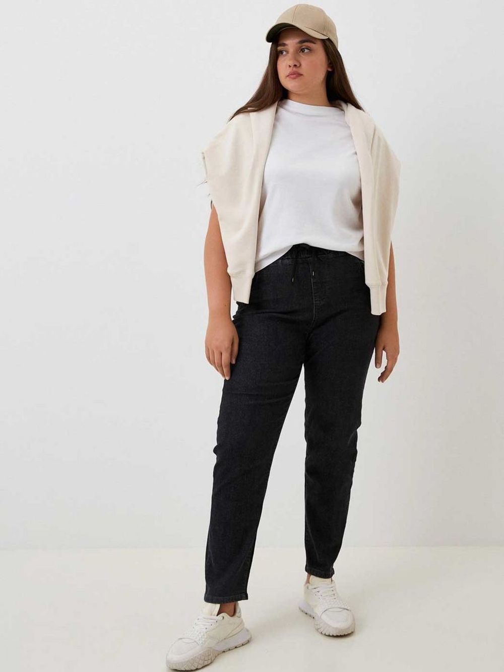 Джинсы на резинке больших размеров