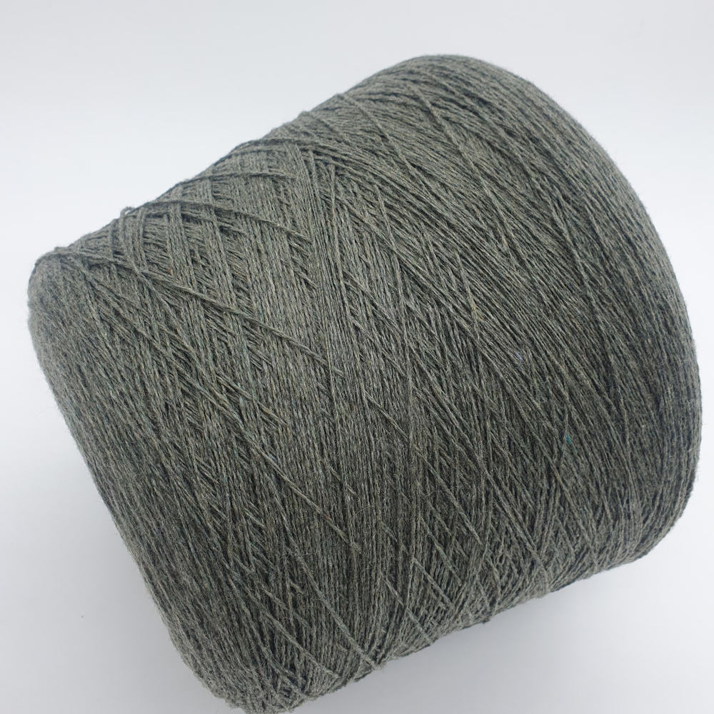 Пряжа Loro Piana Coarsehair 2/11 (100% кашемир),550м/100гр, зеленая олива