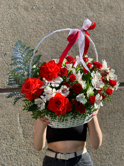 Цветочная корзина Контраст