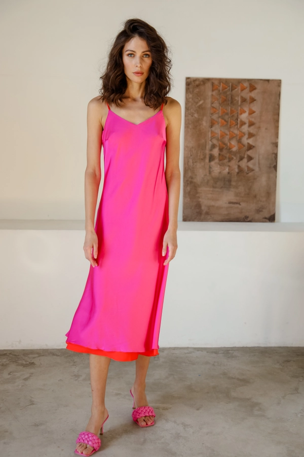 Комбинация двусторонняя оранжевая-фуксия