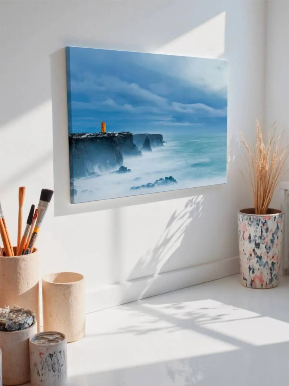 Картина на стену 40 X 50 Маяк на скале