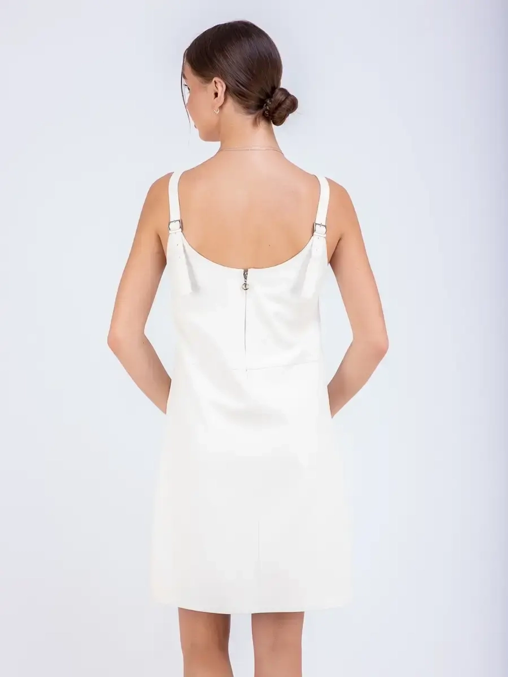 Cарафан женский офисный экокожа