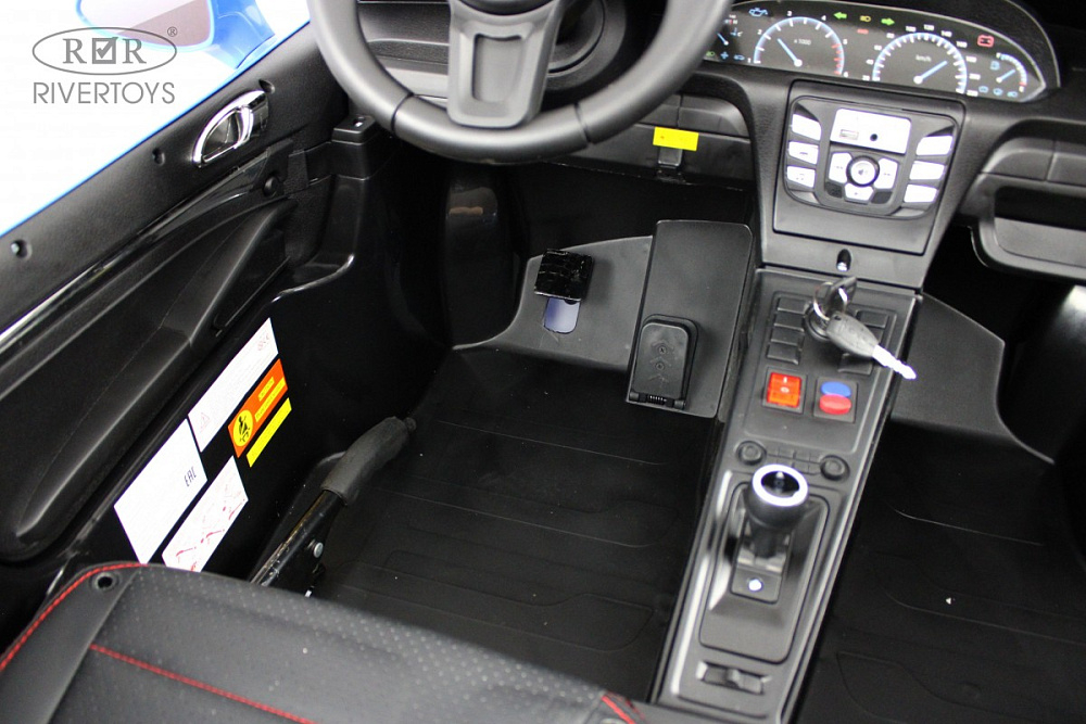 Детский электромобиль RiverToys Porshe Cayman T911TT синий
