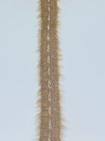 Тесьма отделочная твидовая пушистая (эффект травки) с люрексом ш 20мм 1 м