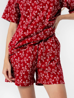 Пижама женская Mjölk Снежные веточки, с коротким рукавом