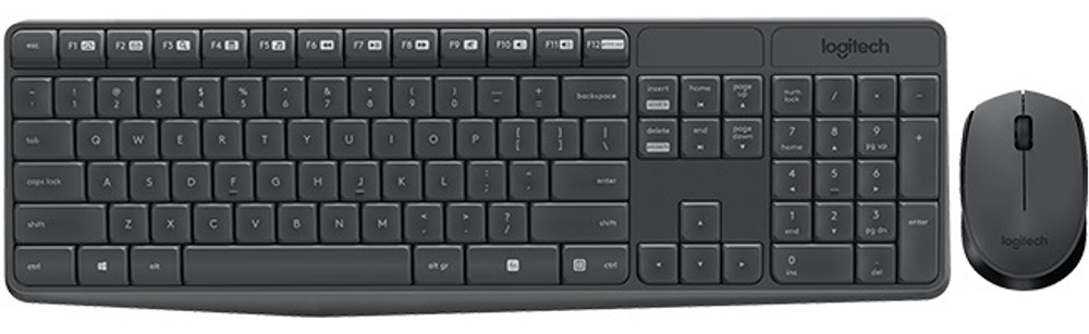 Клавиатура Logitech MK235 Wireless Combo черный