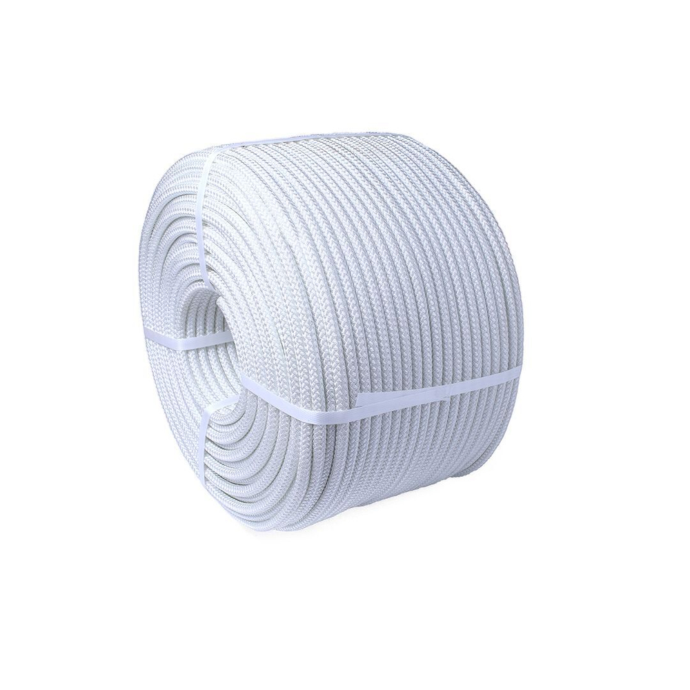 Фал плетеный ТАЙФУН 6,0 мм, 650 кг, 100 м, белый, бухта