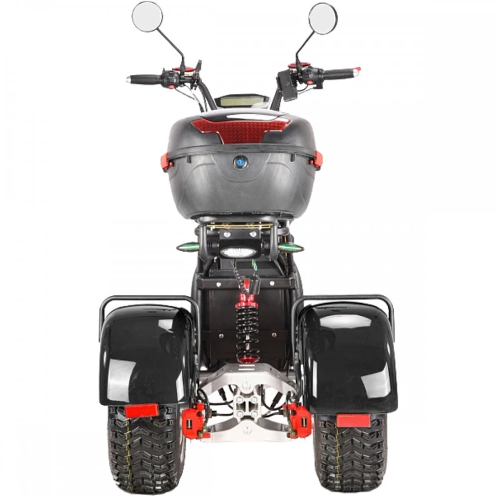 Электроскутер CityCoco White Siberia TRIKE Ikra 5000w черный