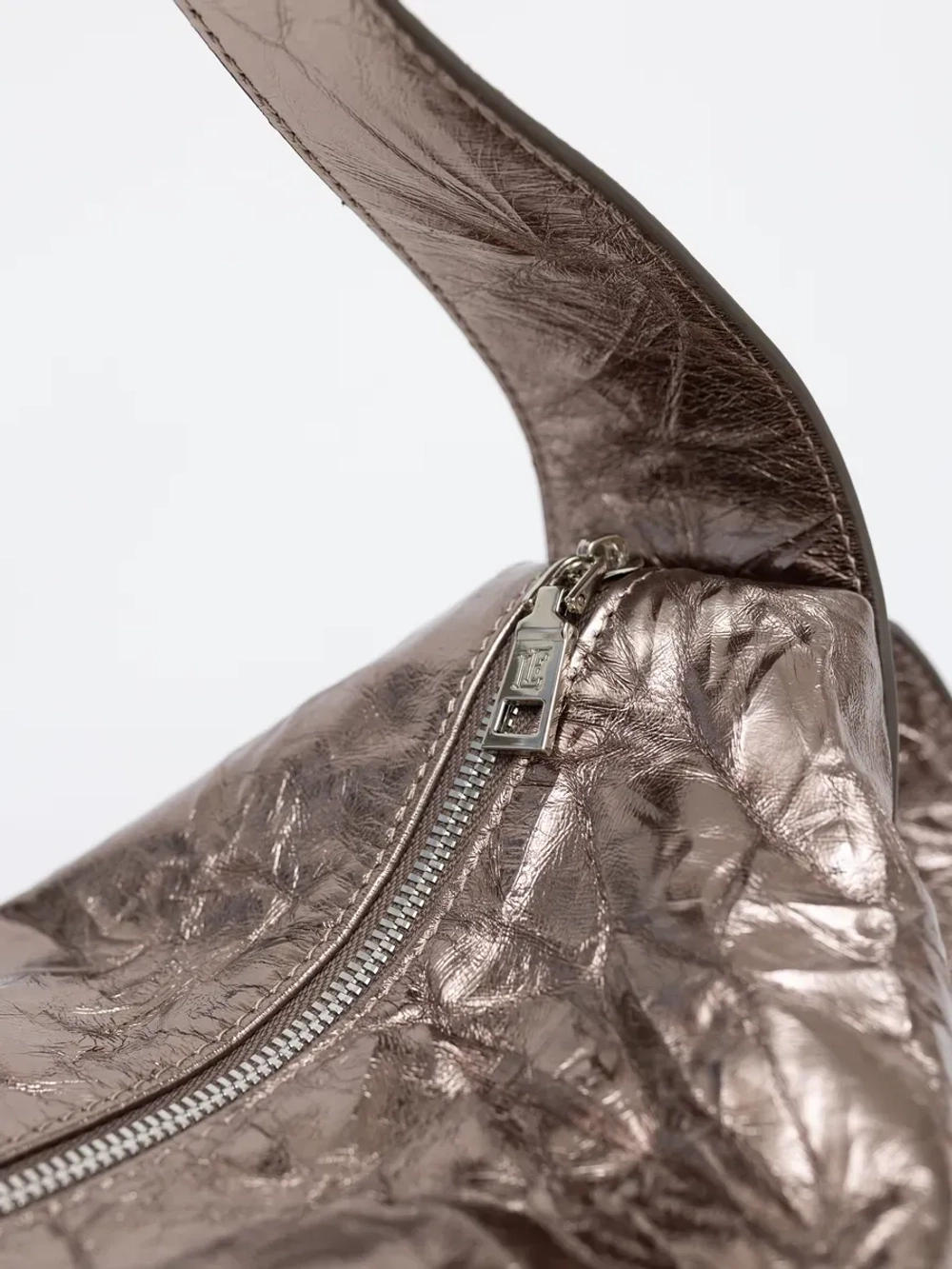 Сумка багет через плечо натуральная кожа тоут