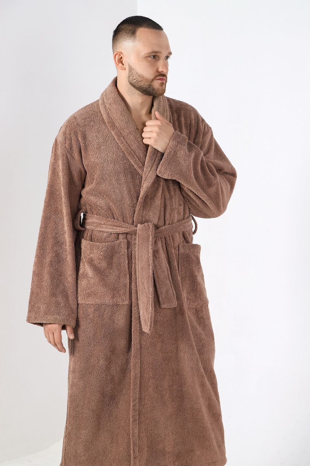 Халат мужской Комфорт-4 Виотекс КОРИЧНЕВЫЙ