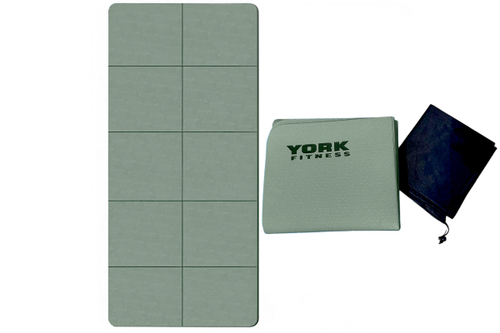 Складной коврик для йоги и фитнеса York Fitness