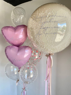 Воздушные шары на выписку девочки №764