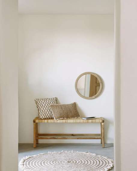 Зеркало Alum из массива минди Ø50 см