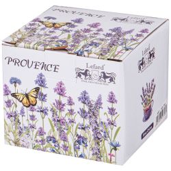 БАНОЧКА С СИЛИКОНОВОЙ КРЫШКОЙ LEFARD "ПРОВАНС ЛАВАНДА" 300 МЛ (КОР=36ШТ.)