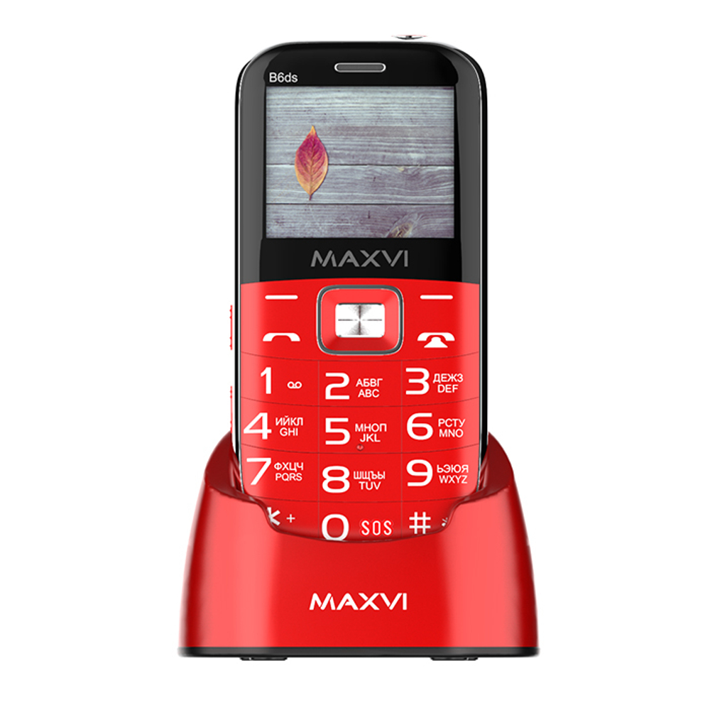 Сотовый телефон Maxvi B6ds Red