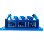 Коммерческая надувная полоса препятствий «Конструктор» 50*4,5*4 м