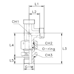 Штуцер FNLE DL15 BSP1/2" (корпус)