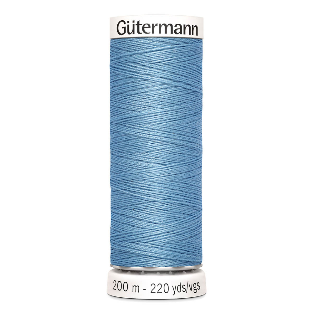 01 Нить Sew-All 100/200 м для всех материалов, 100% полиэстер Gutermann 748277 (143 серо-голубой)