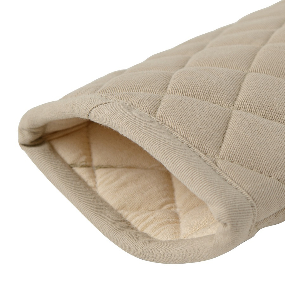 Прихватка-варежка из хлопка бежевого цвета из коллекции essential, 33х17,5 см