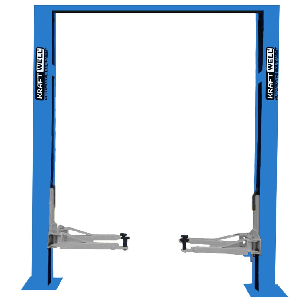 KraftWell KRW4DLU_blue Подъемник двухстоечный г/п 4000 кг. электрогидравлический