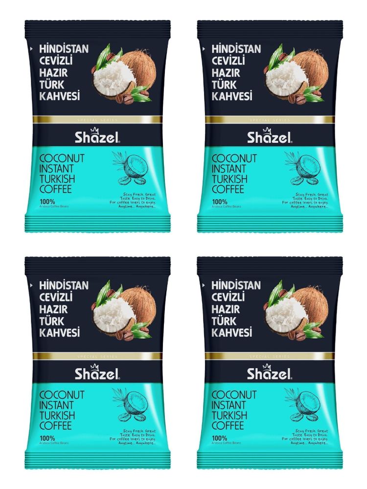 Кофейный напиток Shazel Кокос 100 г x 4 шт