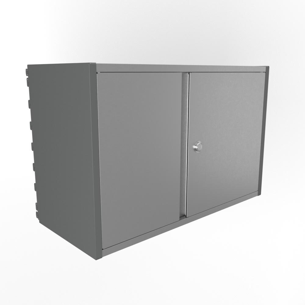 Навесной малый шкаф системы IF 600мм на 375мм серый