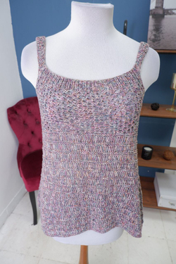 Топ вязаный разноцветный 46 размер