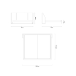 Основание без ящика 200x200 ENZAHOME NETHA EH22246