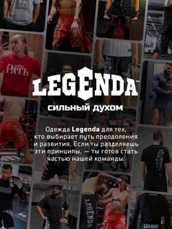 Шорты спортивные ММА LEGENDA Рать, черные