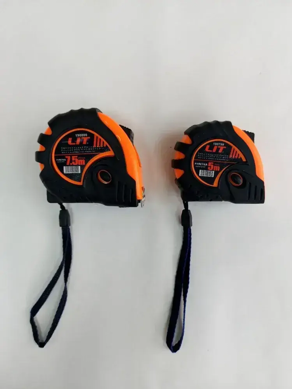 Рулетка 5м 3 фиксатора, обрез.корпус магнит "LIT" 46763