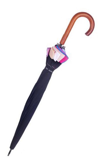Женский зонт трость 3 Слона, полуавтомат 1100-B-04