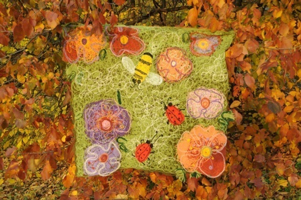 Детский плед - коврик «Летняя полянка»