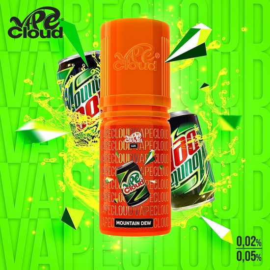 Vape Cloud Lux 0.05% - Mountain Dew (Газировка Маунтин Дью со льдом) 30 мл.
