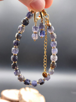 Иолит (кордиерит) природный, куб, огранка, 6.5 мм