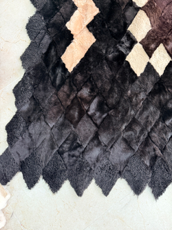 Покрывало меховое ковер из шкуры овчины